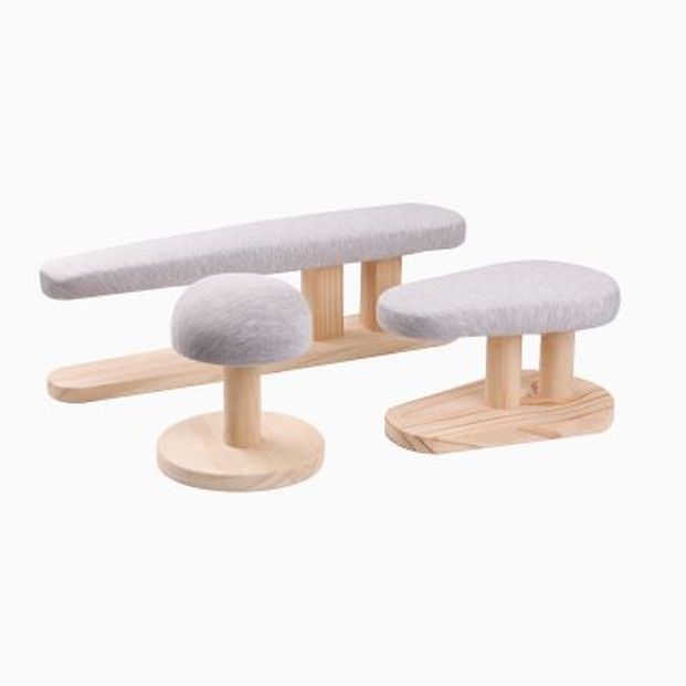 소형 원형 모자 다리미판 지지대 파란색 다림판 다림질 보조의자 화이트 28CM