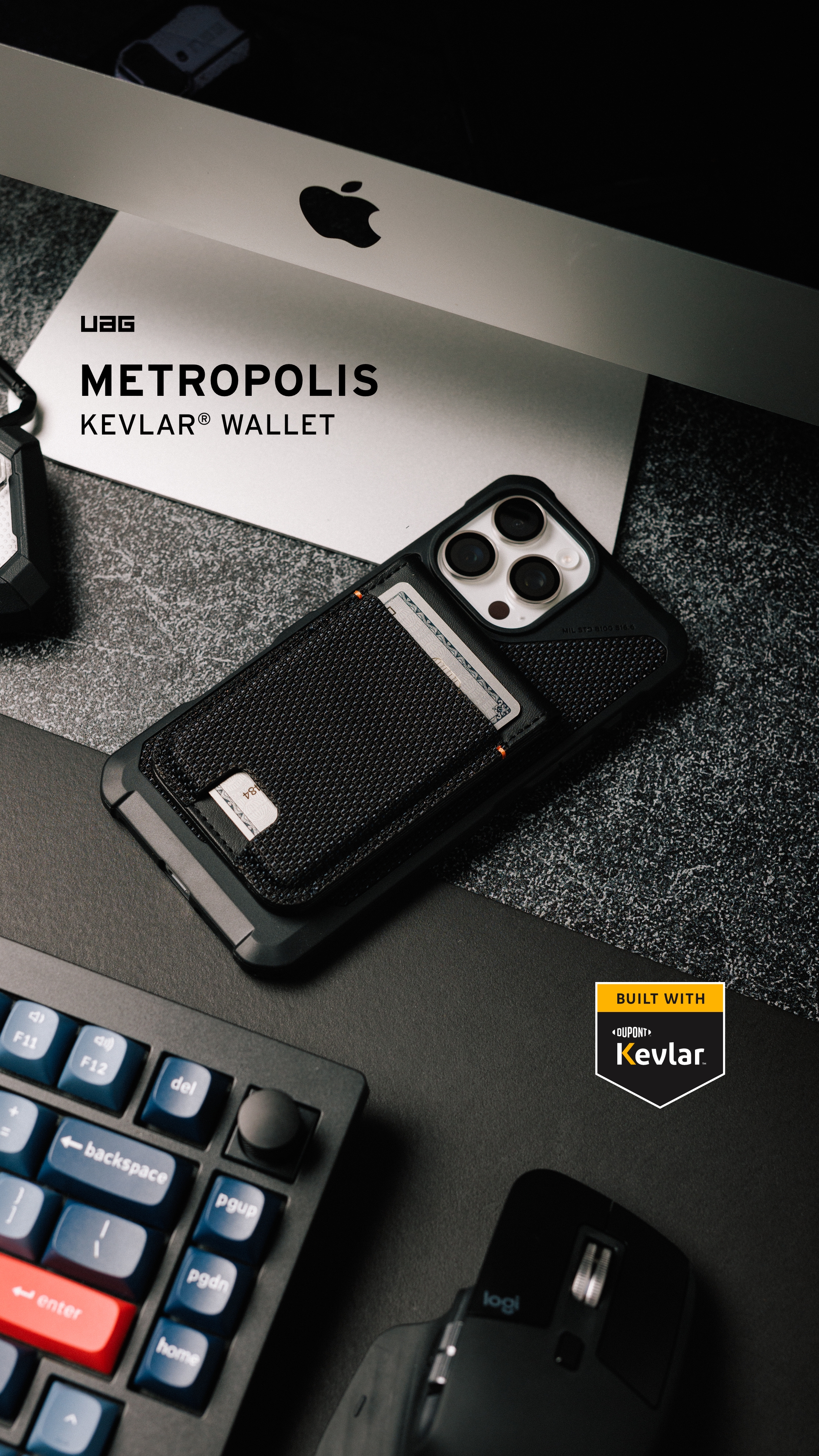 UAG 메트로폴리스 맥세이프 킥스탠드 카드지갑 수납 거치대 제품 이미지