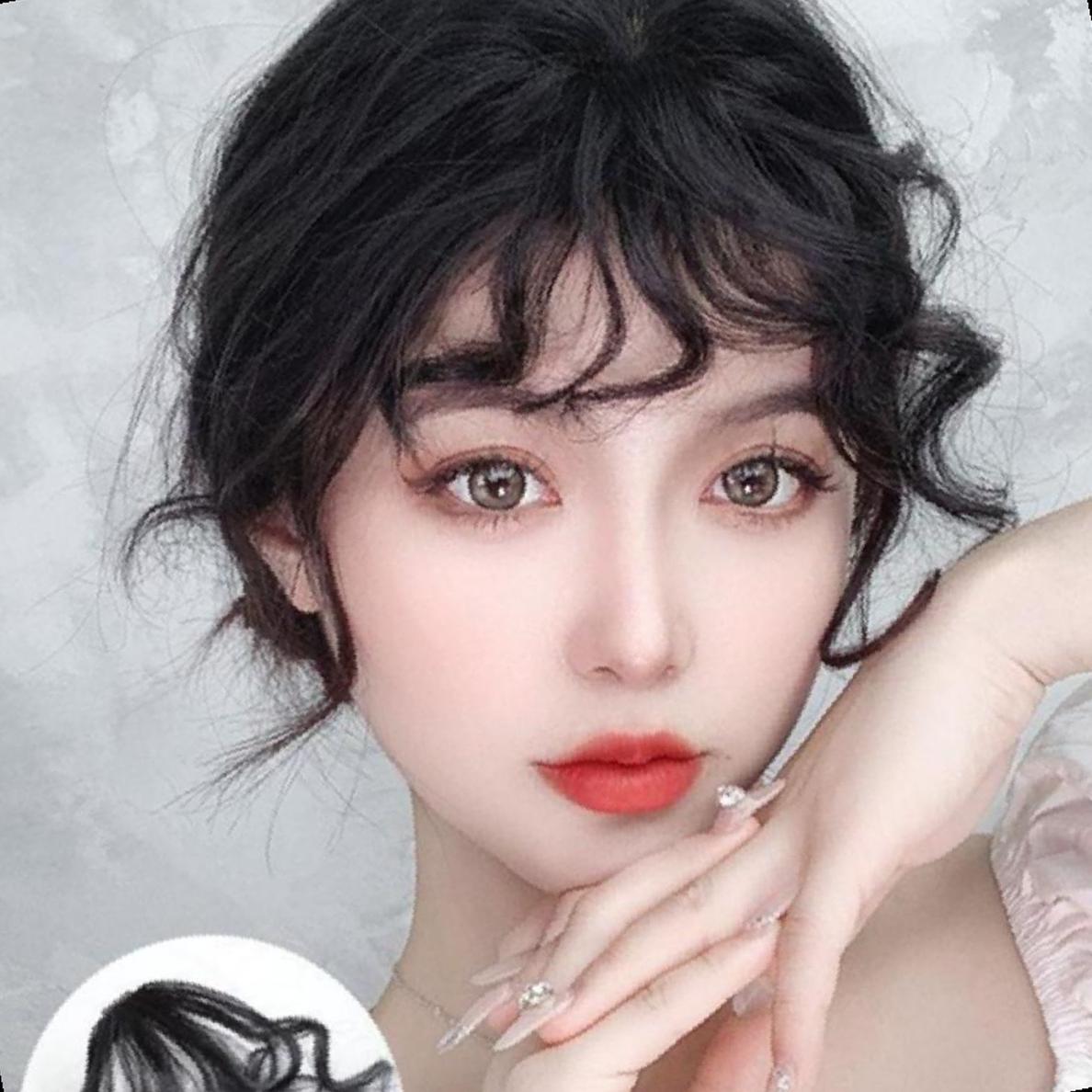 앞머리 부분가발 웨이브 스타일 자연스러운 헤어 라인 : 선진물산ENC
