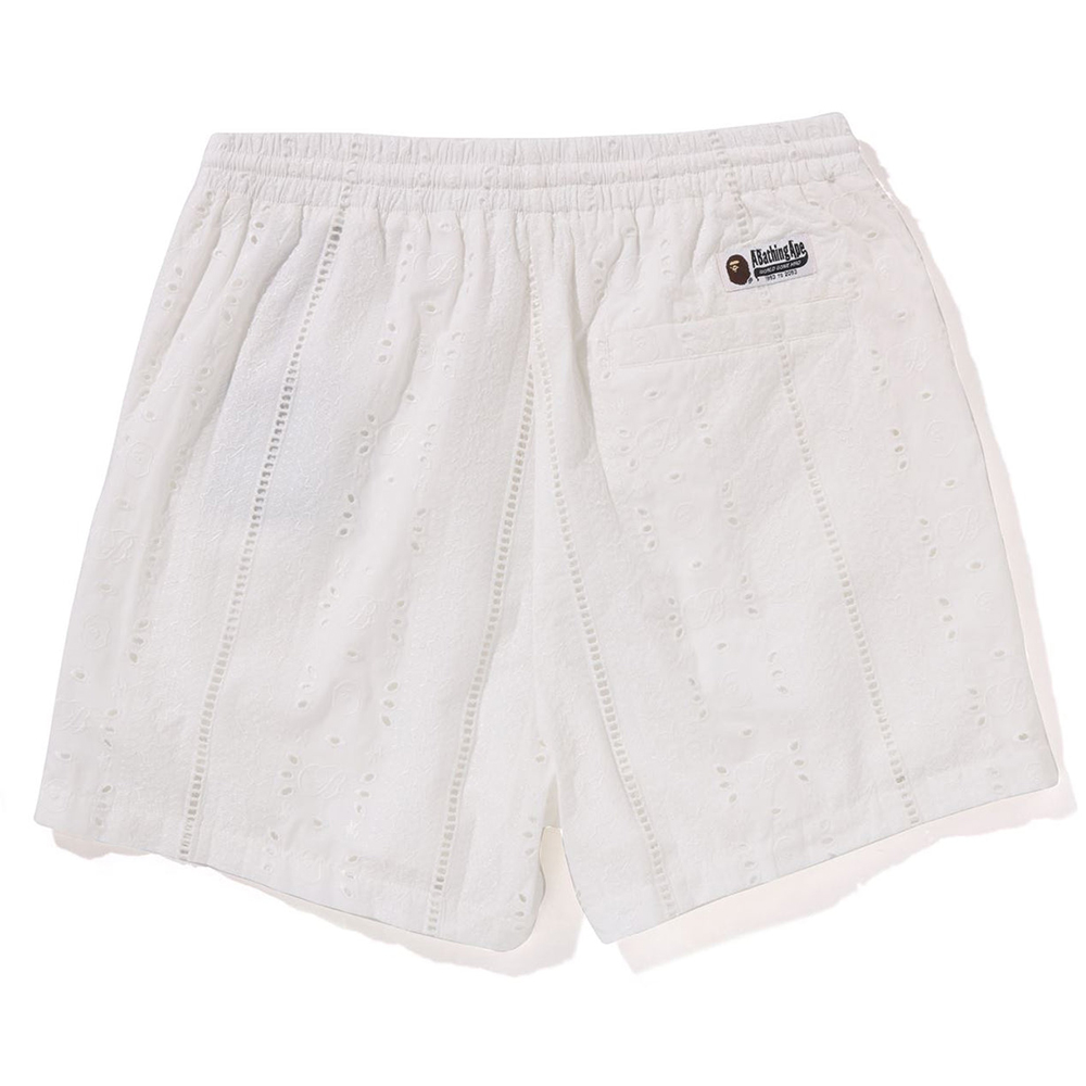 베이프 바지 EMBROIDERY RELAXED FIT SHORTS 1L30-153-307 - 상세 이미지 4
