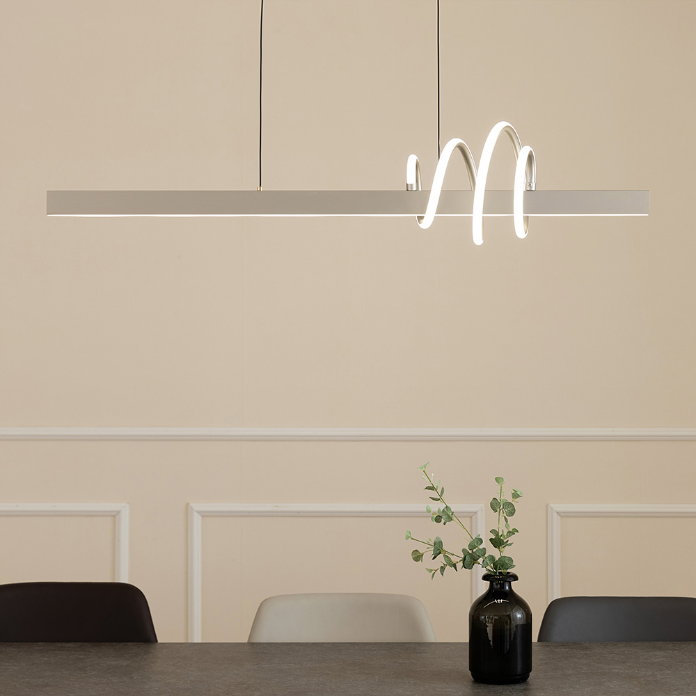 LED 식탁등 식탁조명 퓨어라인 일자 펜던트 15W 인테리어 주방 카페 천장 포인트 조명 이미지 7