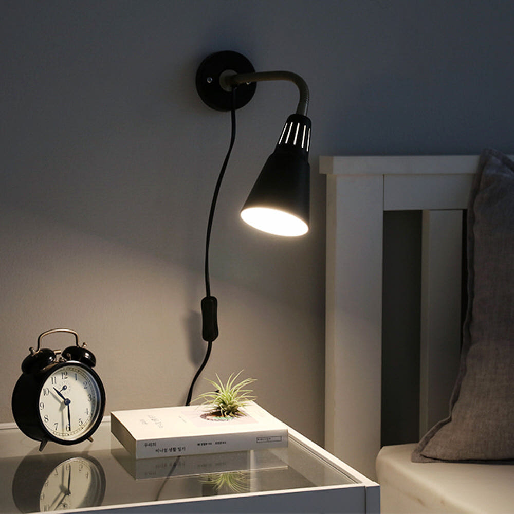 [E14전구선물] VARTEN 벽등/집게등 E14 KS1287W 화이트 1064.3804