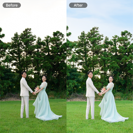 [필모션] 추가금 없는 결혼사진 웨딩사진보정 업체 사설보정 포토샵 본식 결혼식 만삭 스냅