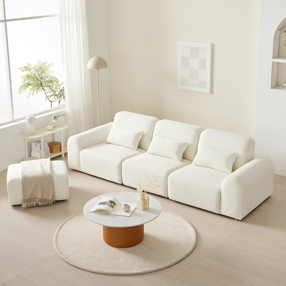 듀이 아트 4인용 쇼파 프리미엄 갤럭시 패브릭 모듈 소파 CL526