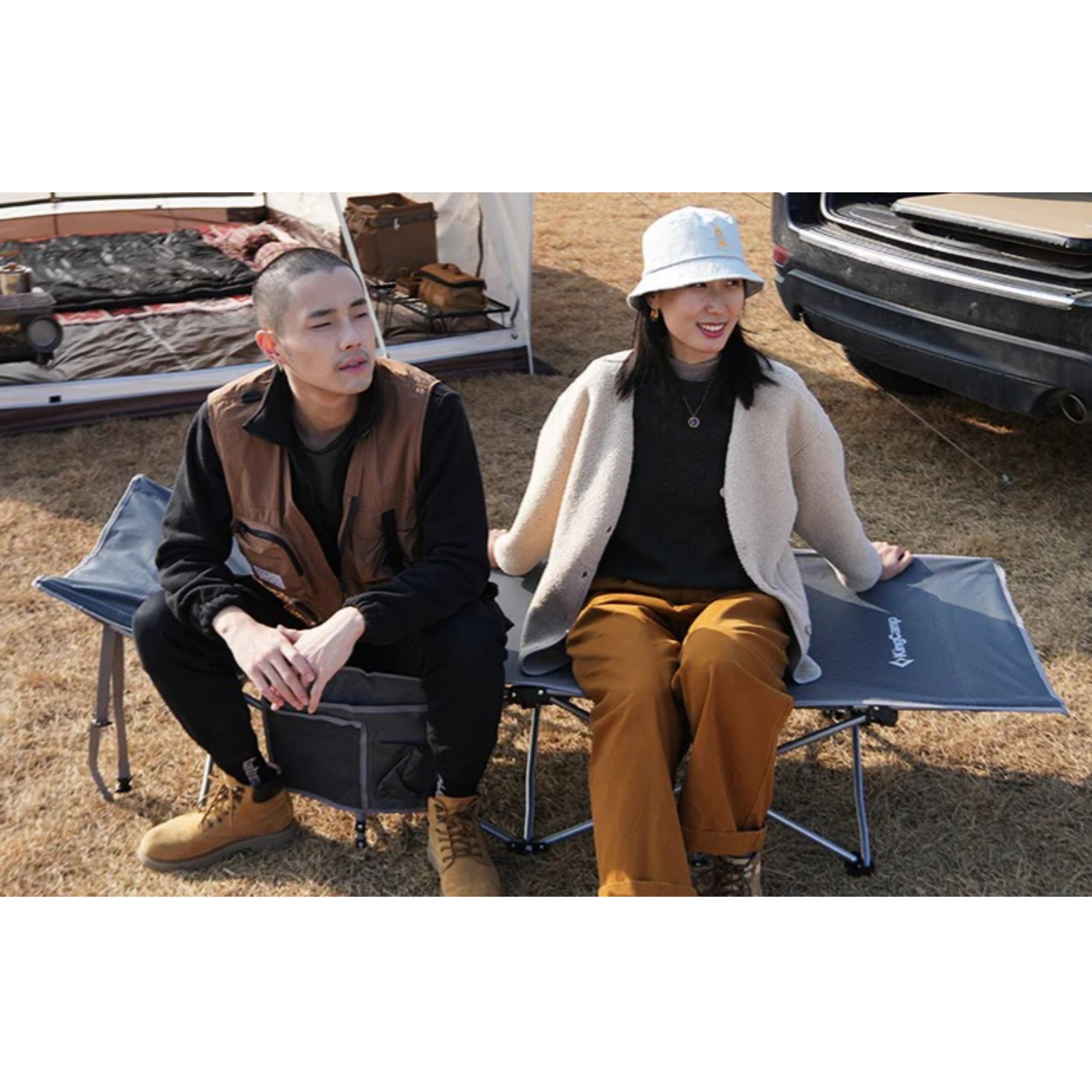 킹캠프 접이식 간이 캠핑 침대 휴대용 넉넉한 사이즈 KC2026 WILLOW B10