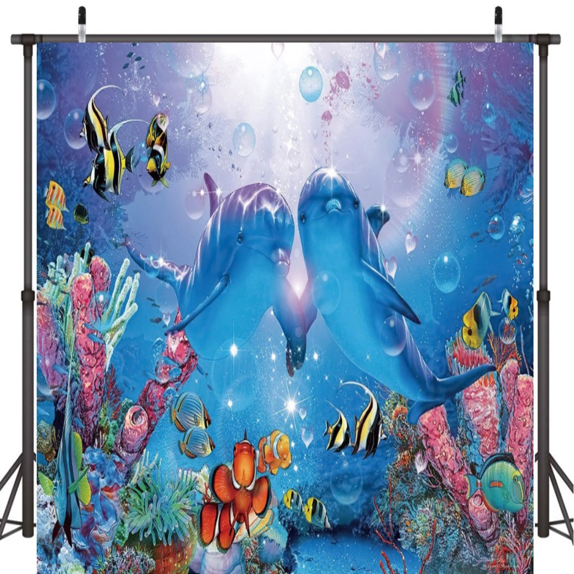 [미소쌤] 초대형 아쿠아리움 여름 배경 환경구성 환경판 해변 바다 현수막 어린이집 유치원