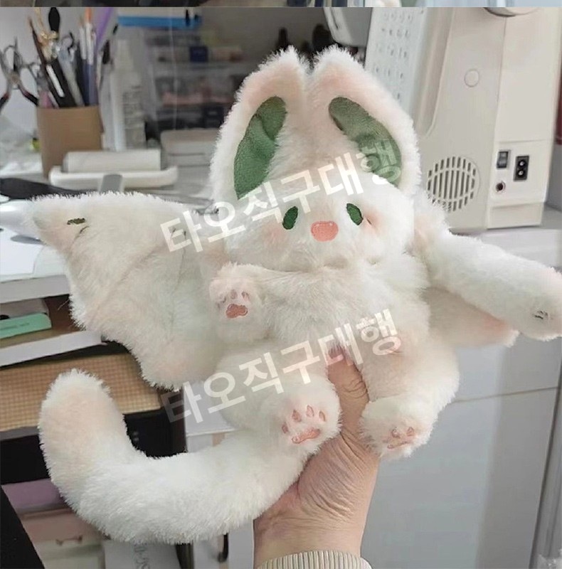 박쥐인형 애착인형 수면 봉제인형 부드러운 날개달린 토끼 선물 쿠션 소품 장난감 - 상세 이미지 5