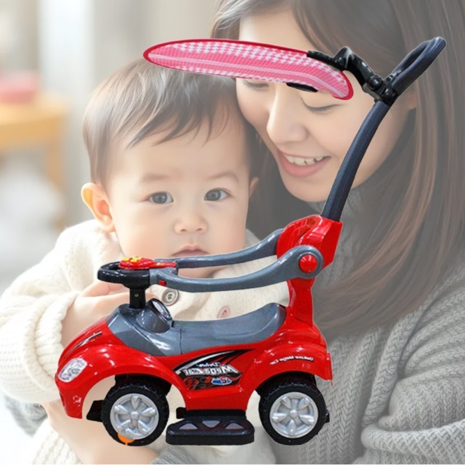 손잡이 붕붕카 실외 붕붕카 타는 장난감 어린이 유아 푸쉬카