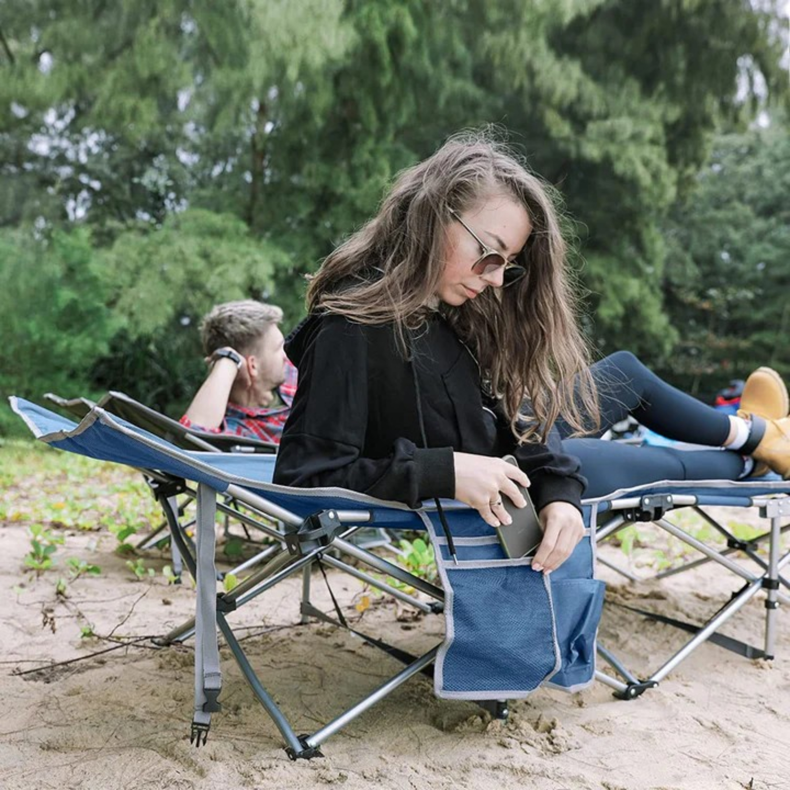 킹캠프 접이식 간이 캠핑 침대 휴대용 넉넉한 사이즈 KC2026 WILLOW B10