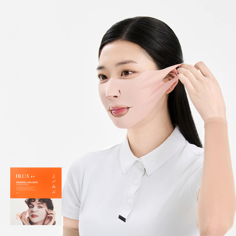 블카 블카 골프마스크팩 자외선차단 선패치 콜라겐 스포츠팩 4매입