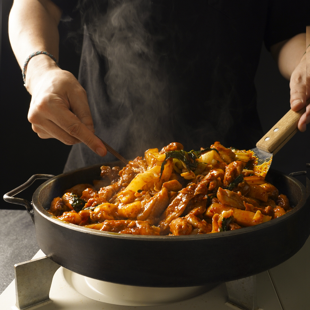 마들푸드 춘천 닭갈비 1kg 국내산 닭다리살 캠핑음식 숯불
