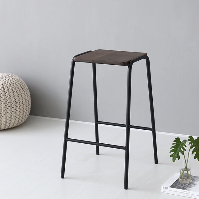 SIMDOR 빈티지바스툴 1074BK 매트블랙 6387.1595