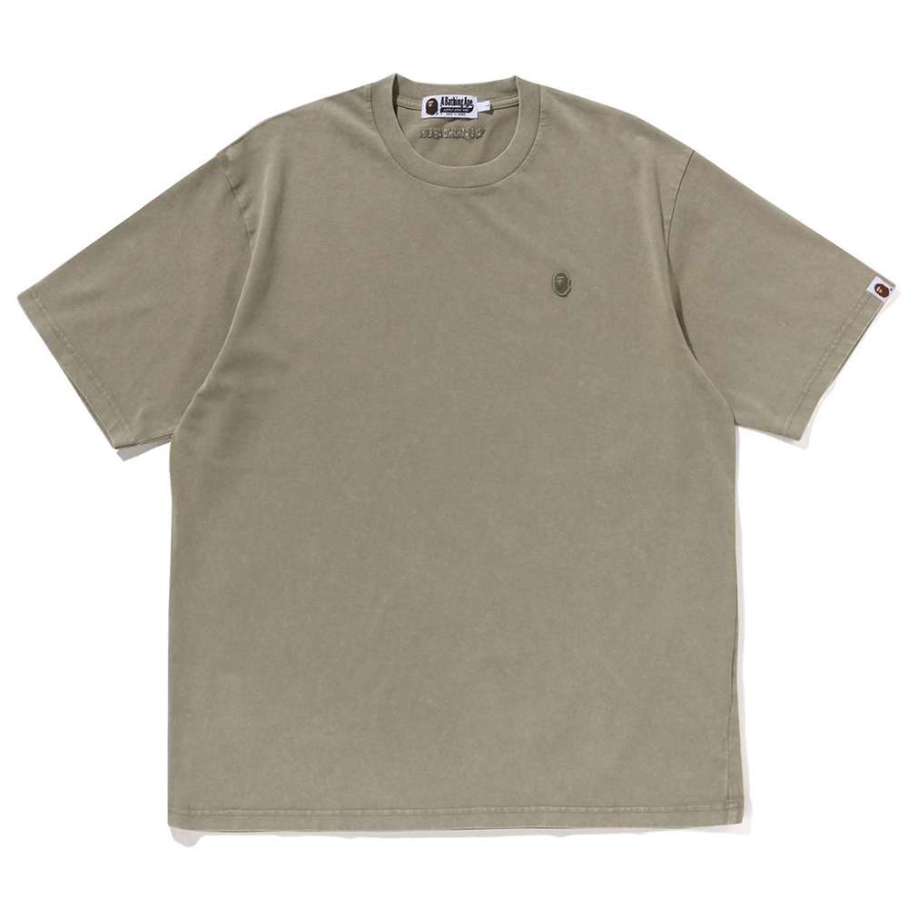 베이프 반팔티 GARMENT DYE ONE POINT RELAXED FIT TEE 1L30-109-302 - 상세 이미지 3