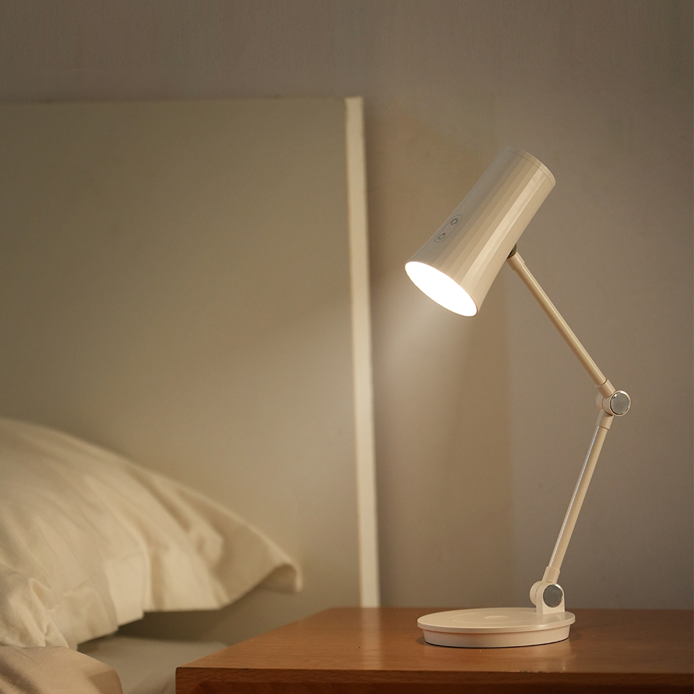 AX-T1 LED 무선 책상스탠드 독서등 탁상 침대조명 마그네틱 휴대폰충전 겸용 - 상세 이미지 2