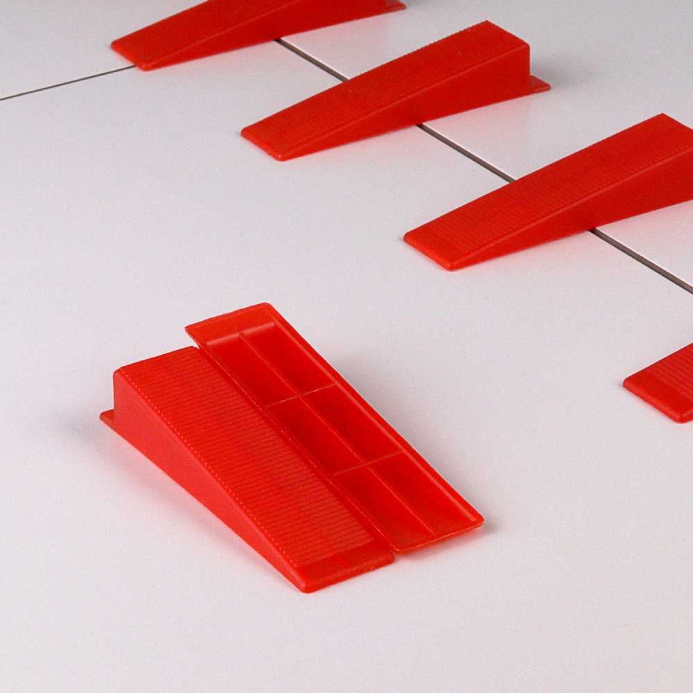 공구하자 타일 빨간 큰 쐐기 100개입 - 상품 이미지