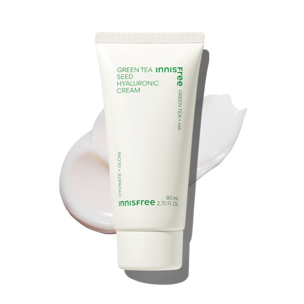 이니스프리 그린티 씨드 히알루론산 수분크림 / 진정 보습 속건조 화잘먹 80ml, 1개