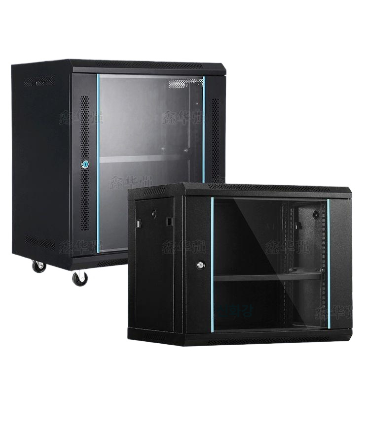 캐비닛 네트워크 허브랙 서버실 선반 전산랙 PC 6U 300x550x400 - 상품 이미지
