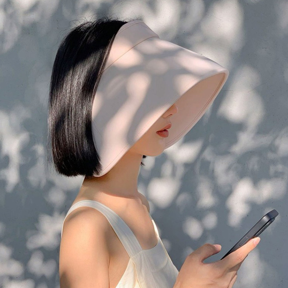 360도 와이드 썬캡 돌돌이 챙넓은 모자 햇빛가리개 이미지 8