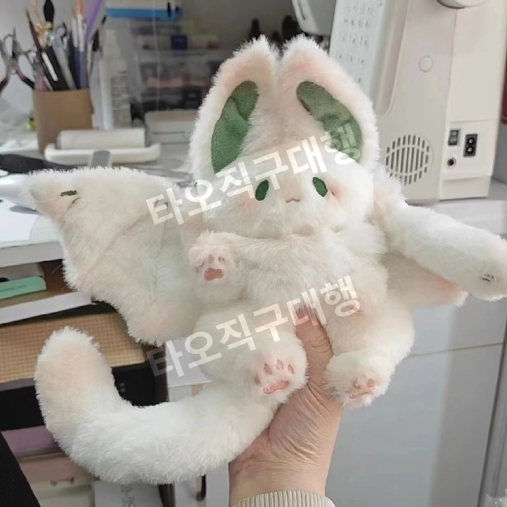 박쥐인형 애착인형 수면 봉제인형 부드러운 날개달린 토끼 선물 쿠션 소품 장난감 - 상세 이미지 2