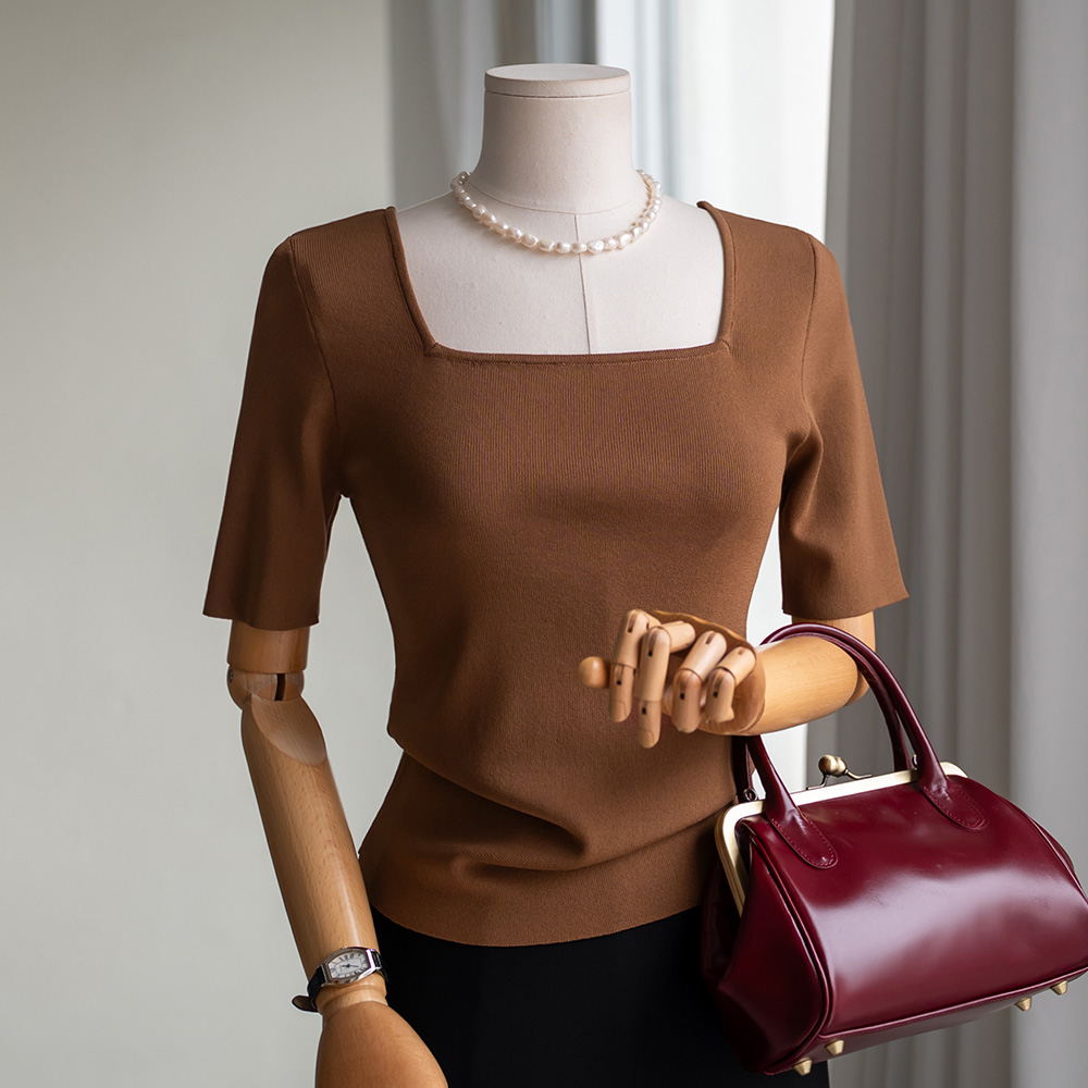 안나앤모드 루시아 스퀘어 니트, 여자 여름 니트 추천, 데일리 니트 코디, 29000원 니트 후기