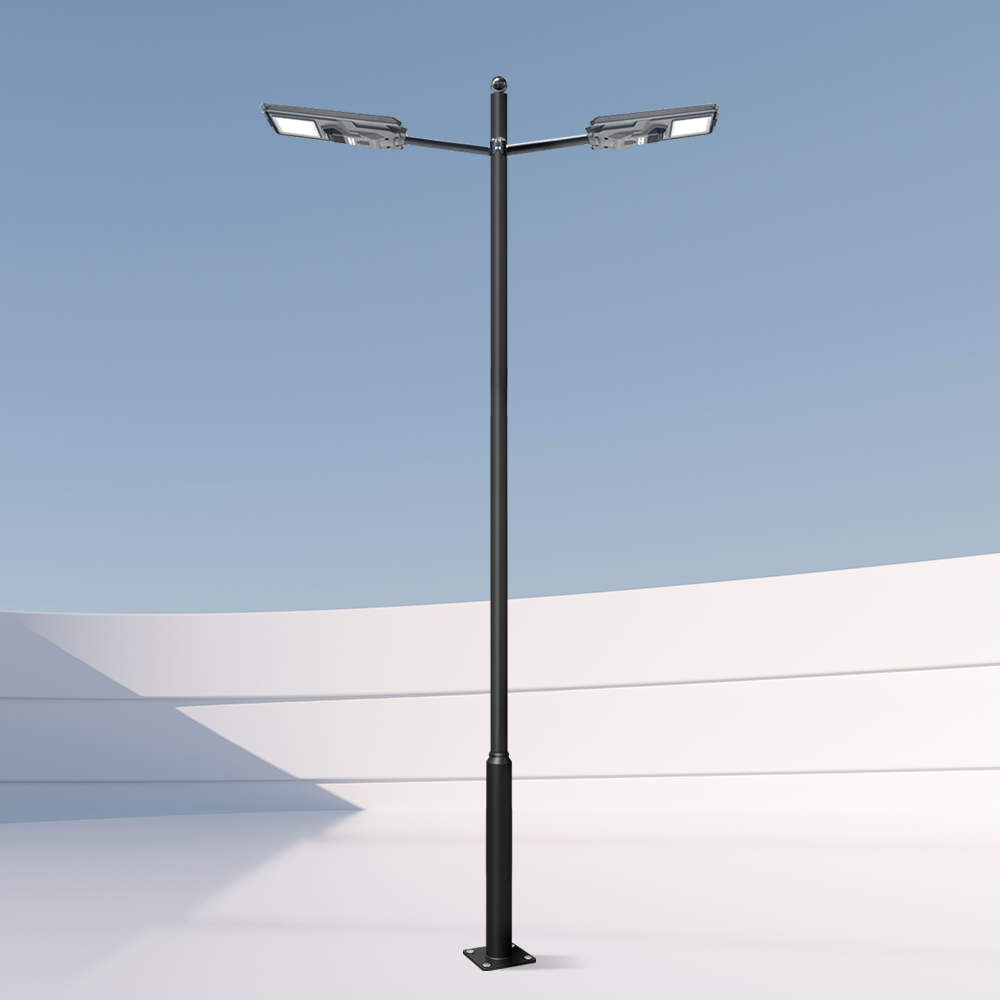 태양광 일체형가로등 공장등 LED 태양열 상가 아파트 주차장 가로등 800W 2등 기둥5M - 상세 이미지 3