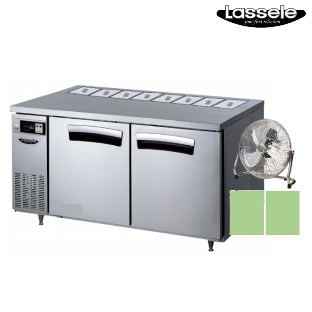 8구 밧드테이블냉장고 1500 식당 반찬냉장테이블 412L : 신일N위시웨이