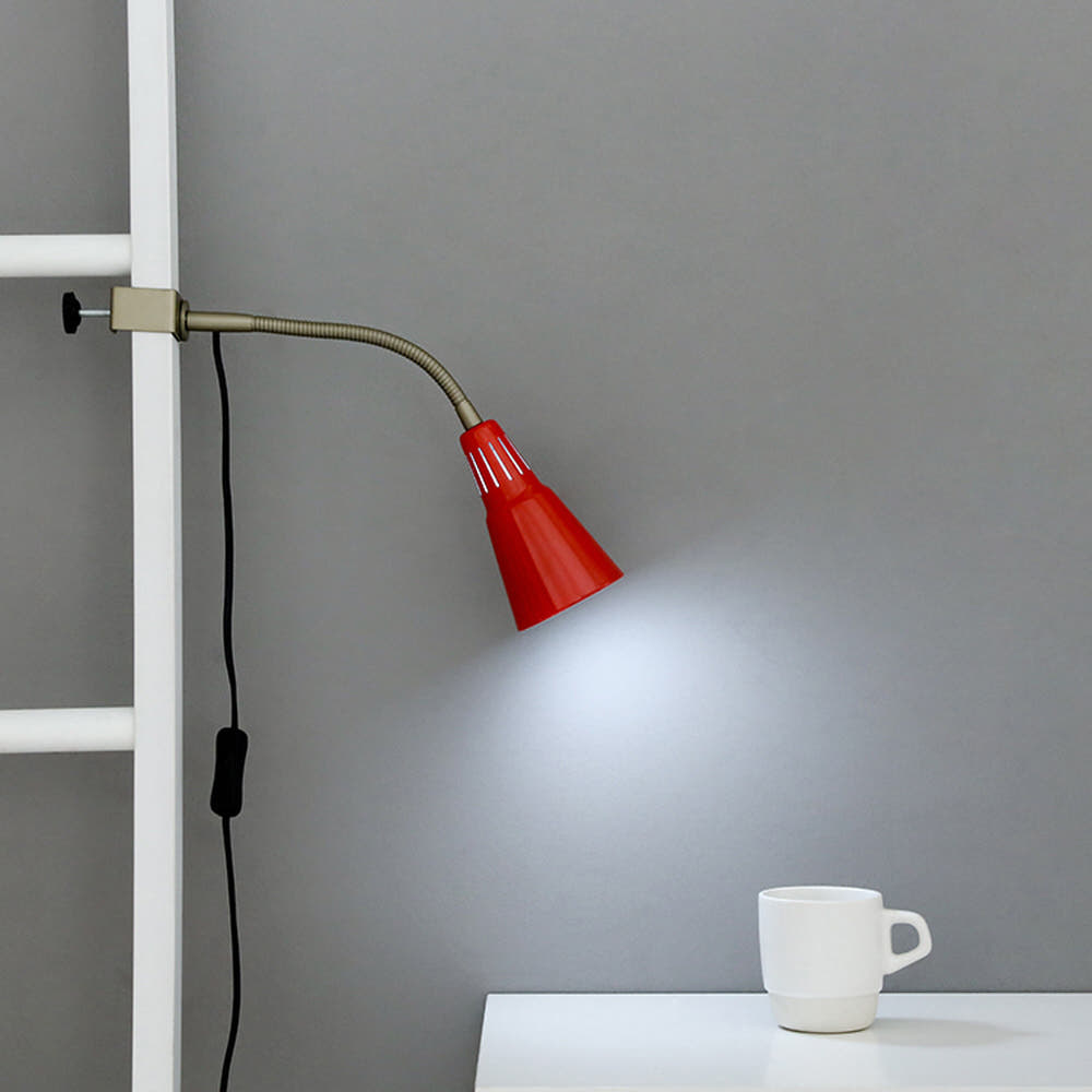 [E14전구선물] VARTEN 벽등/집게등 E14 KS1287W 화이트 1064.3804