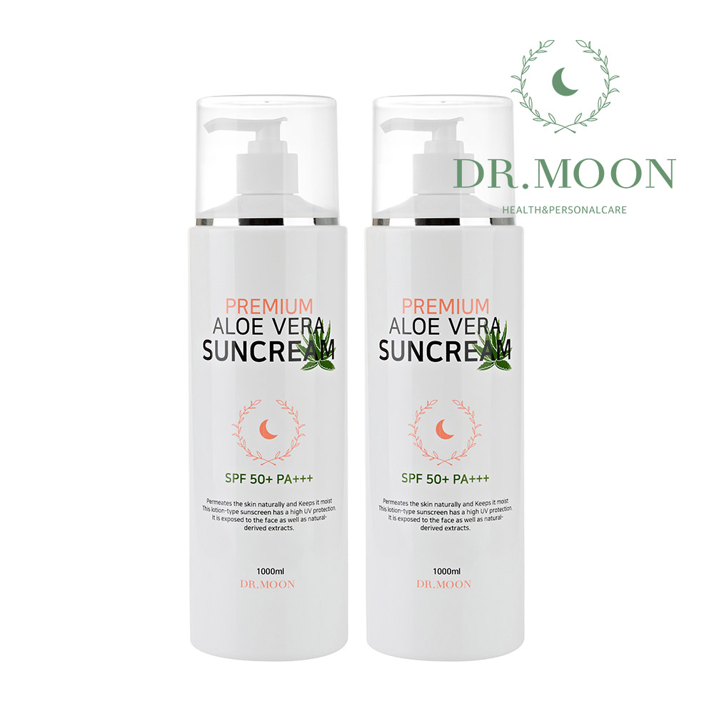 [도착보장] 닥터문 알로에베라 선크림혼합자차 순한 로션 썬크림 대용량 spf50+ 1000ml, 1개 - 상세 이미지 2