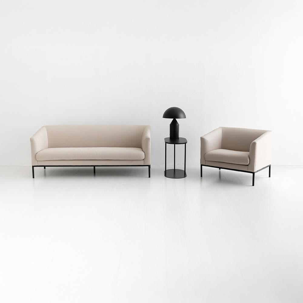 오띠모 1인 소파 F521-SO1 크림베이지 2195.1542, 1인용