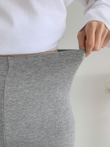 폼나나 Pomnana 슬림핏 기본 무지 트레이닝 골지레깅스 가을 겨울 팬츠 - 상세 이미지 2