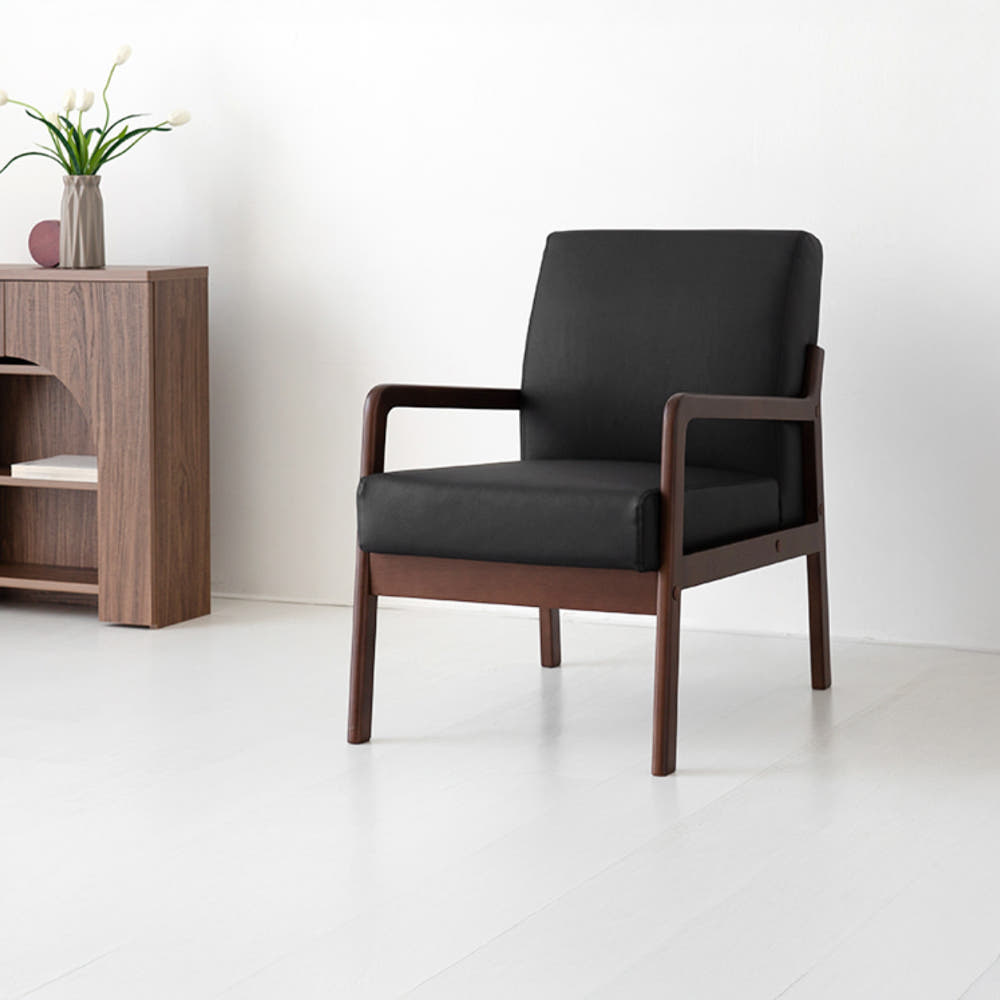 몽딜 1인 소파 블랙 0584.5640, 1인용