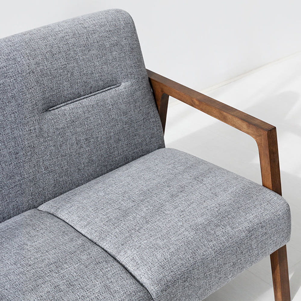 COOKY 패브릭 소파 2인 그레이 8399.0951, 2인용