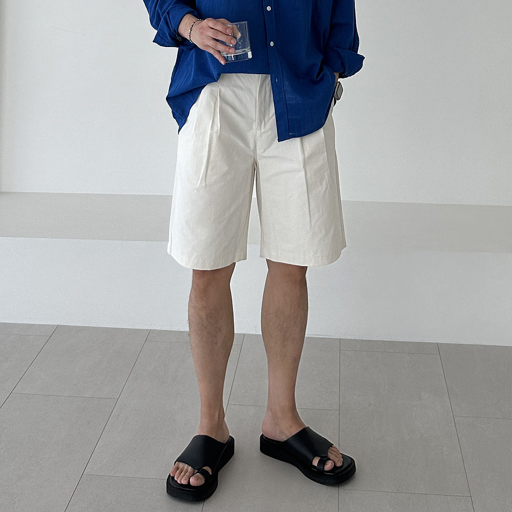 남자 반바지 면 버뮤다 반바지 밴딩 나일론 남자여름바지 - 상세 이미지 2
