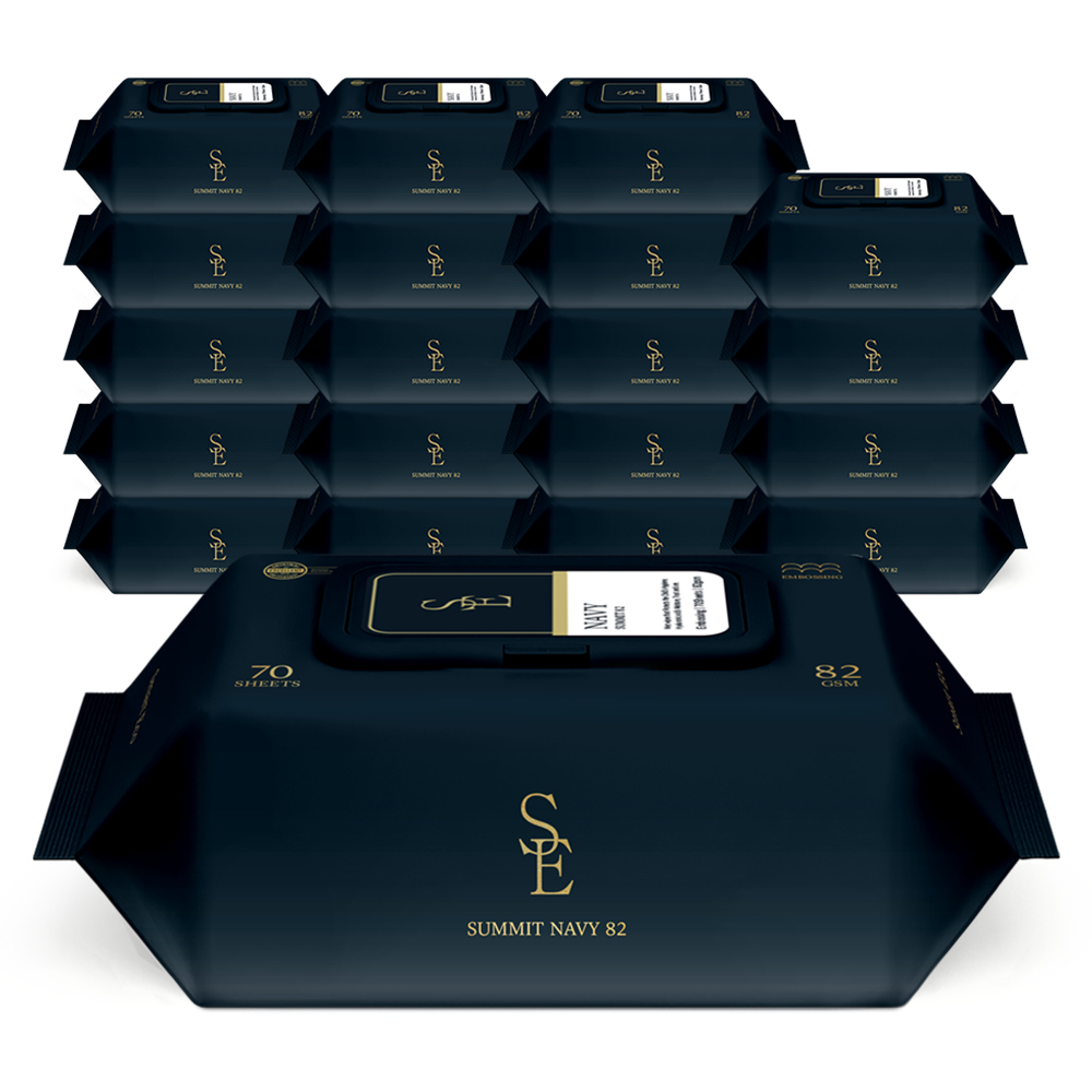 스마트에코 써밋 네이비 82g 엠보 70매 20팩 캡형 아기 물티슈