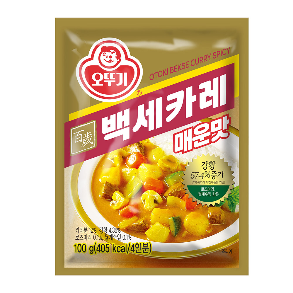 오뚜기 백세카레 매운맛, 100g, 1개 - 상품 이미지