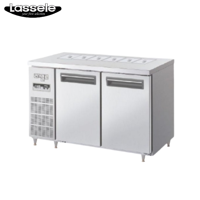 반찬테이블냉장고 1200 식당 뒷줄 6구 밧드냉장테이블 310L - 상세 이미지 2