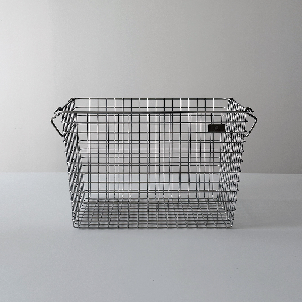 [단독] 철제 스텐 바구니 와이어 바스켓 다용도 수납 펜트리 정리 M