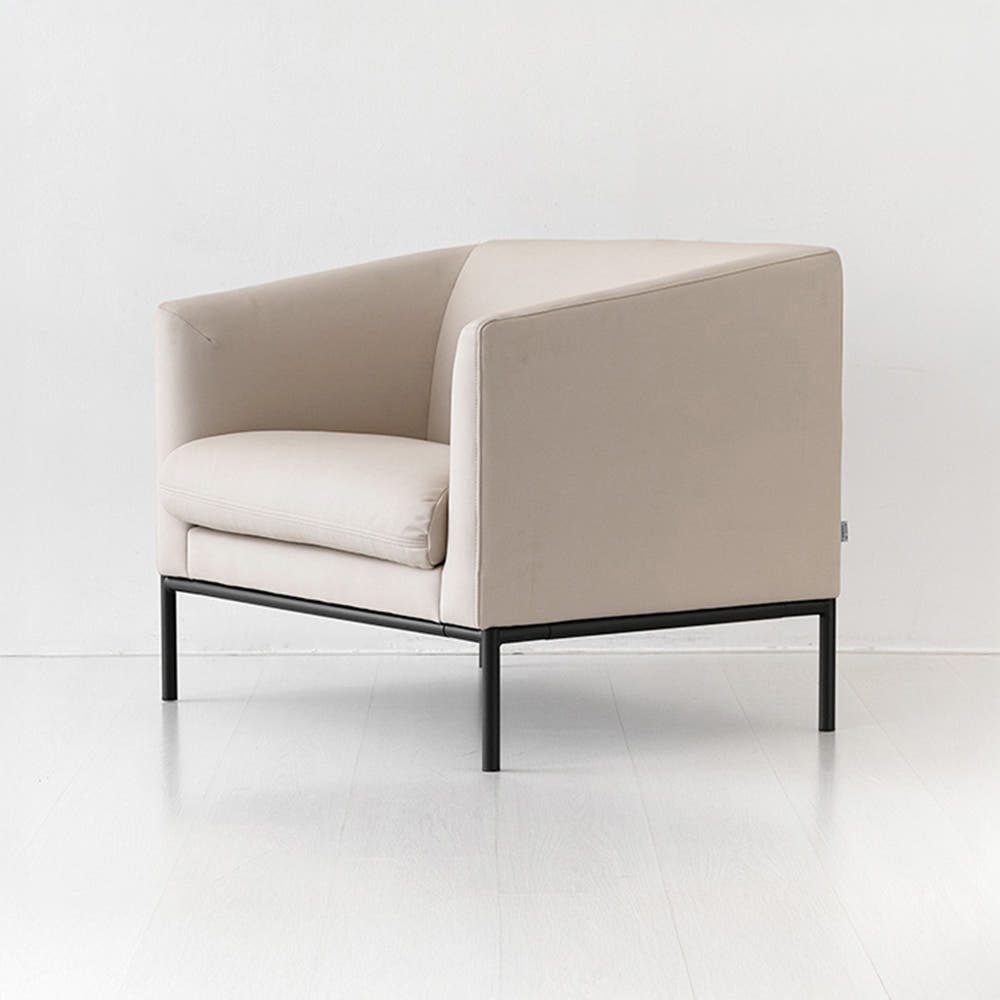 오띠모 1인 소파 F521-SO1 스툴미포함, 크림베이지 2195.1542, 1인용