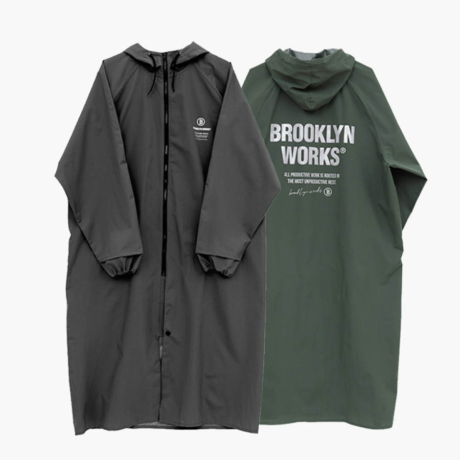 브루클린웍스 레인코트 캠핑 아웃도어 백패킹 우비 방수