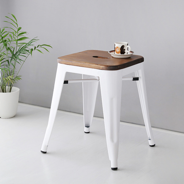 원목상판 빈티지스툴 1025EW 블랙 8901.2569 - 상세 이미지 5