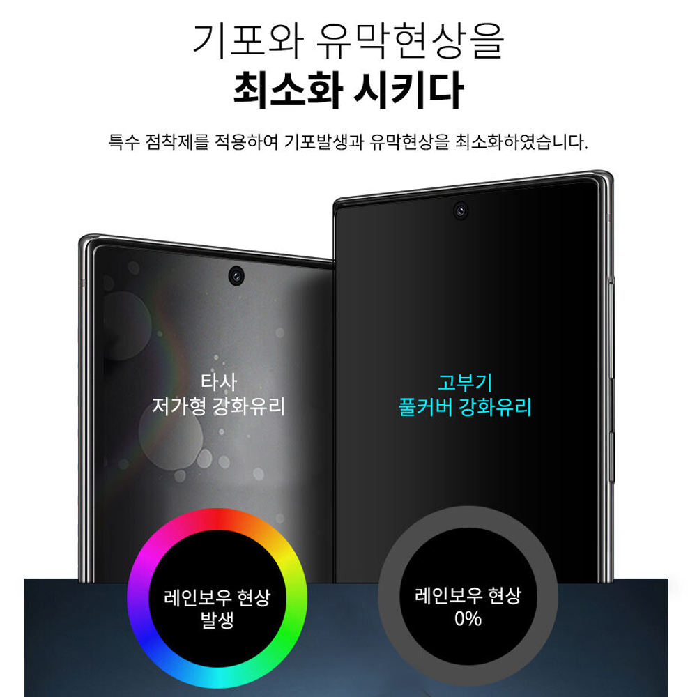 고부기 풀점착 풀커버 강화유리 커버 쉴드 투명 액정보호필름 갤럭시 S25 FE, 2매입 - 상세 이미지 2