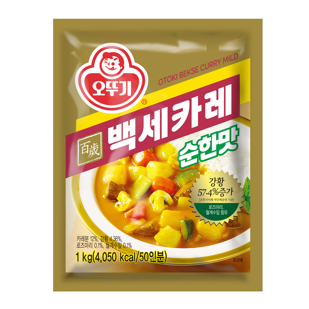 오뚜기 백세카레 순한맛, 1kg, 1개 - 상품 이미지