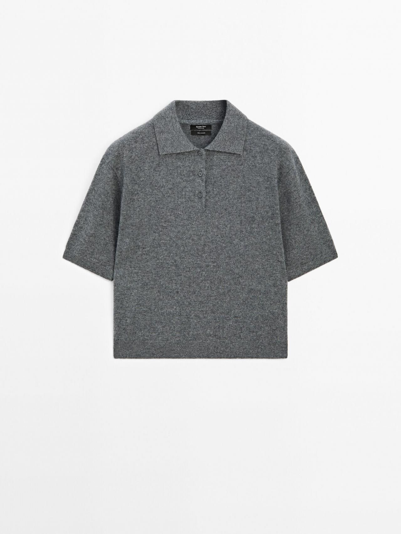 마시모두띠 캐시미어 니트 반팔 스웨터 5602/565 GREY