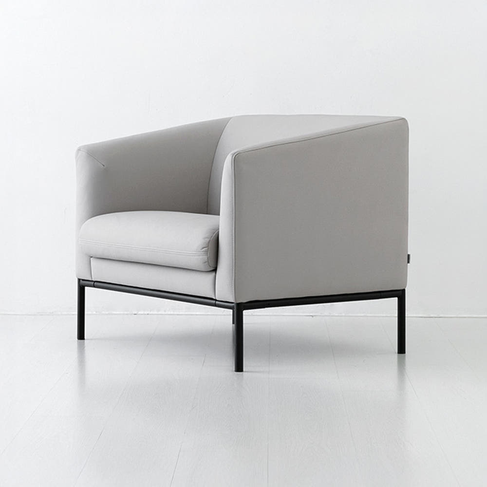 오띠모 1인 소파 F521-SO1 스툴미포함, 라이트그레이 9205.6040, 1인용