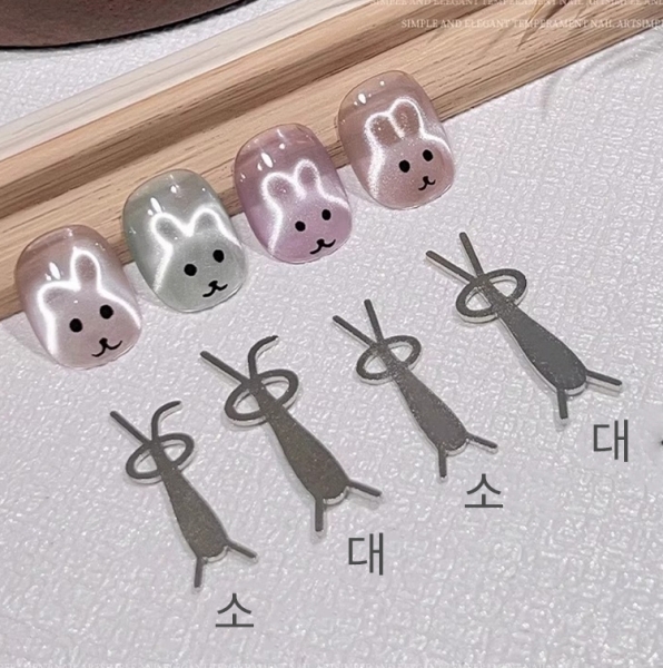 토끼 고양이 메이커 네일자석 4종 - 상세 이미지 2