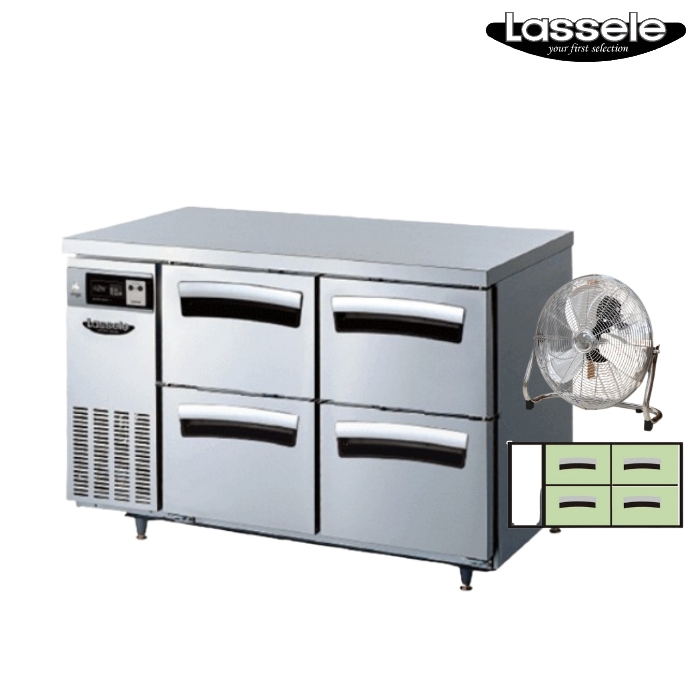 4구 서랍냉장고 카페 우유보관 1200 테이블냉장고 290L