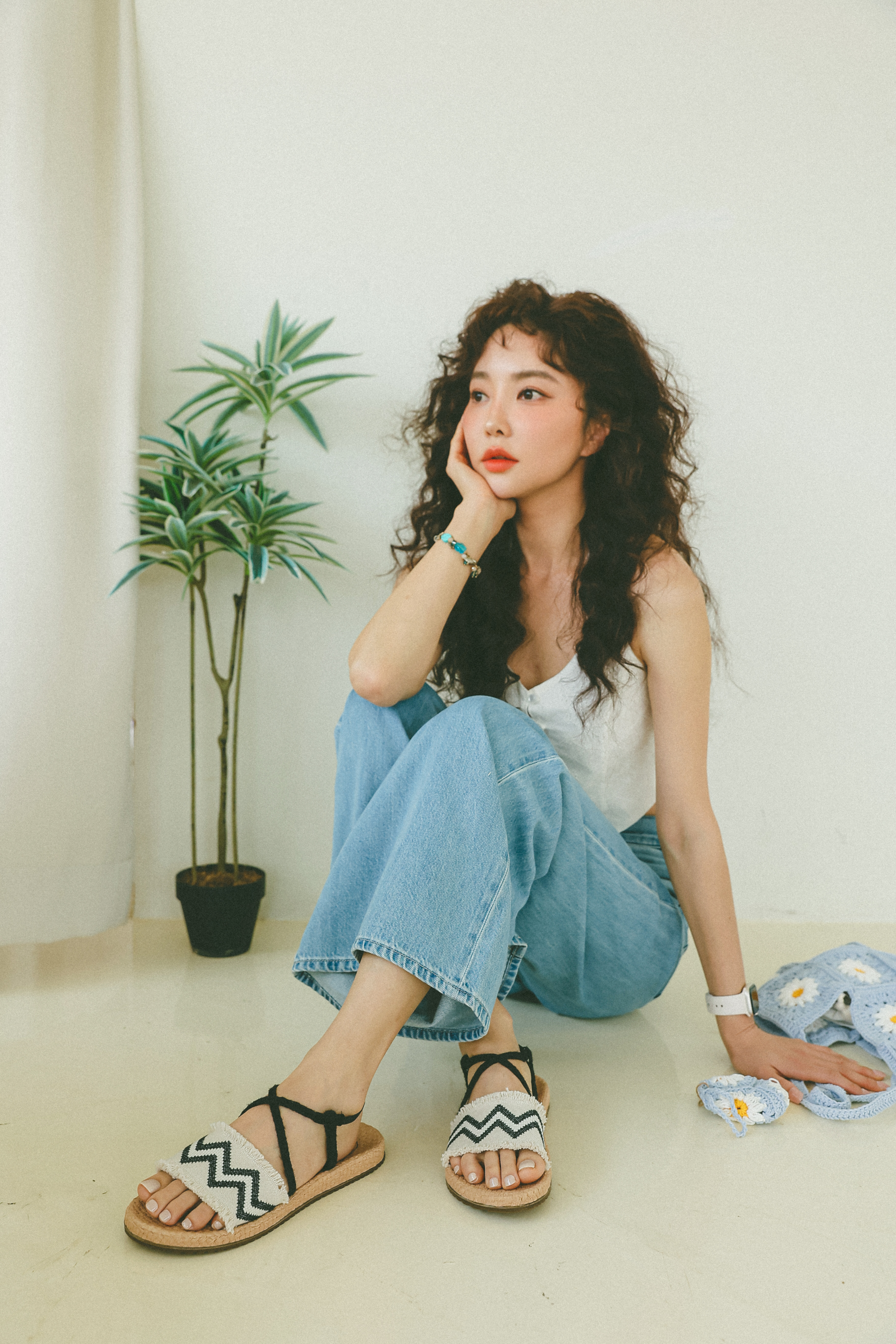 VPADA 브이파다 E12 블랙지그재그 발편한 여성샌들 - 상세 이미지 5