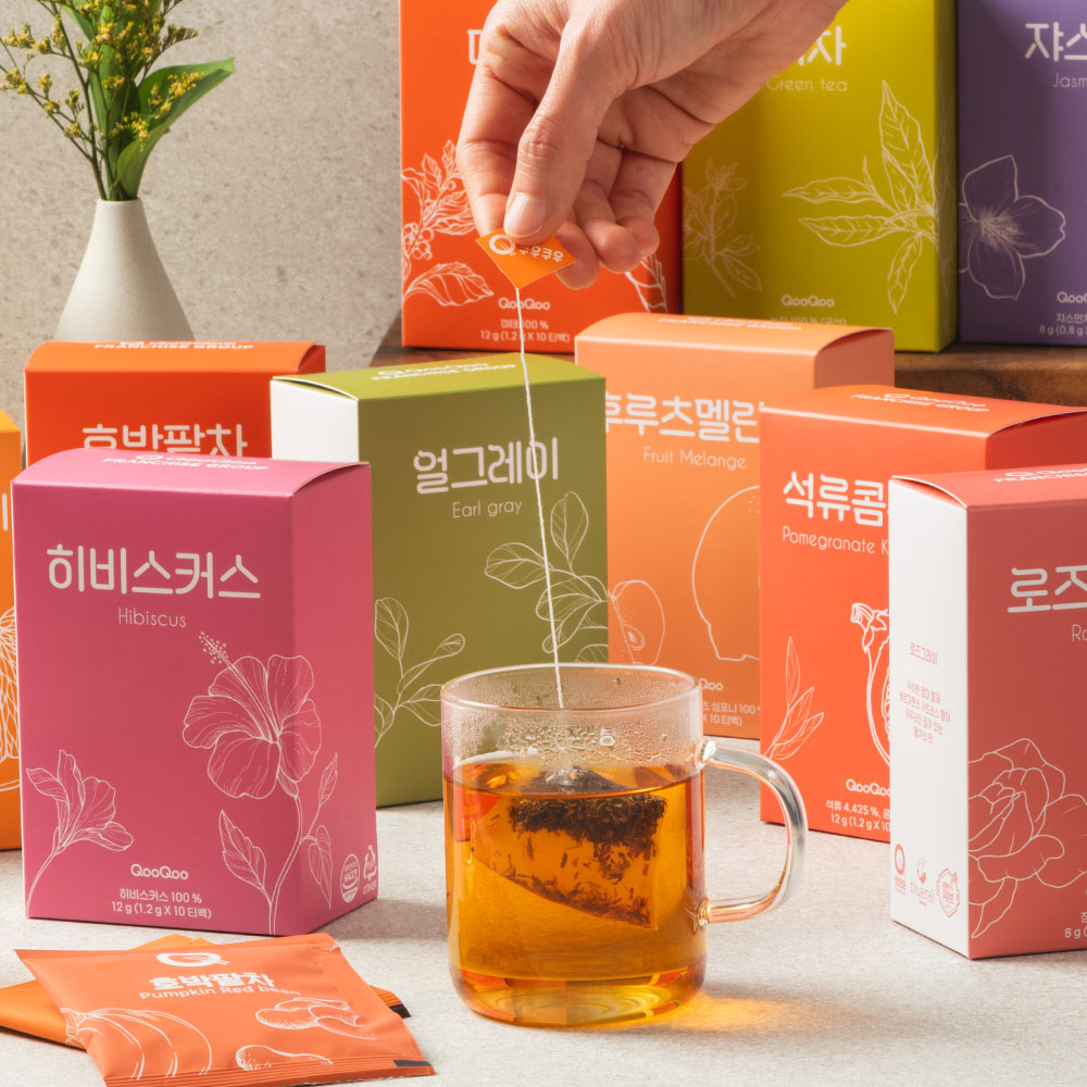 쿠우쿠우 개별포장 허브차 루이보스오렌지 40개(40티백)+보틀 or 리유저블백 외 11종 - 상세 이미지 5
