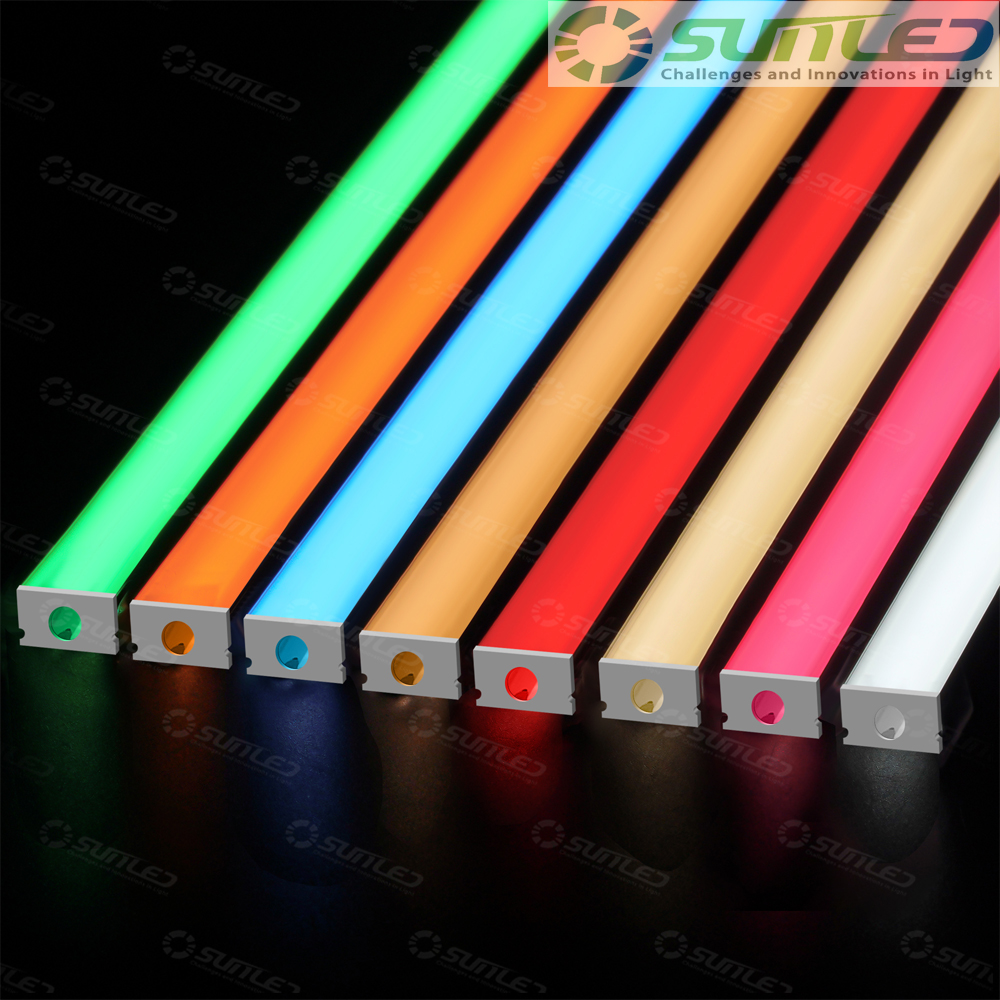 COB LED바 1m 제작바 1307 방열판 인테리어 라인조명 줄조명 불투명 12V 레드