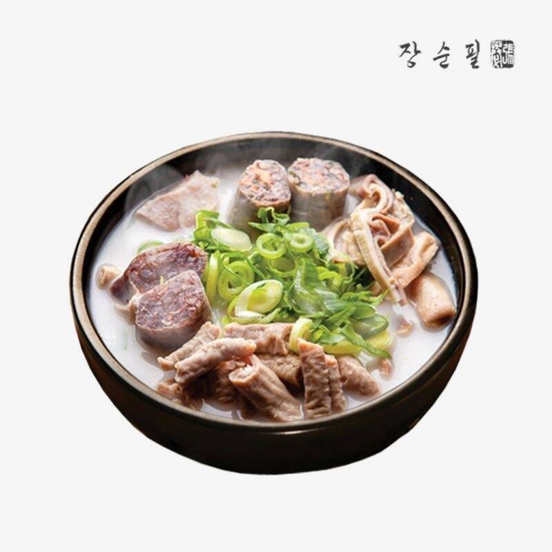 장순필 가마솥 순대탕5봉 + 양념장5봉 : 씨유니마켓